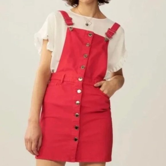 WORN ONCE Overall Dress - Picture 2 of 4